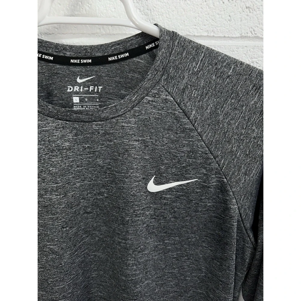 Nike Men's Heathered Long-Sleeve Hydroguard Swim Shirt UPF 40+ / Size Large